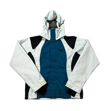 Vintage Blue, White + Blaxk Oakley Coat - L