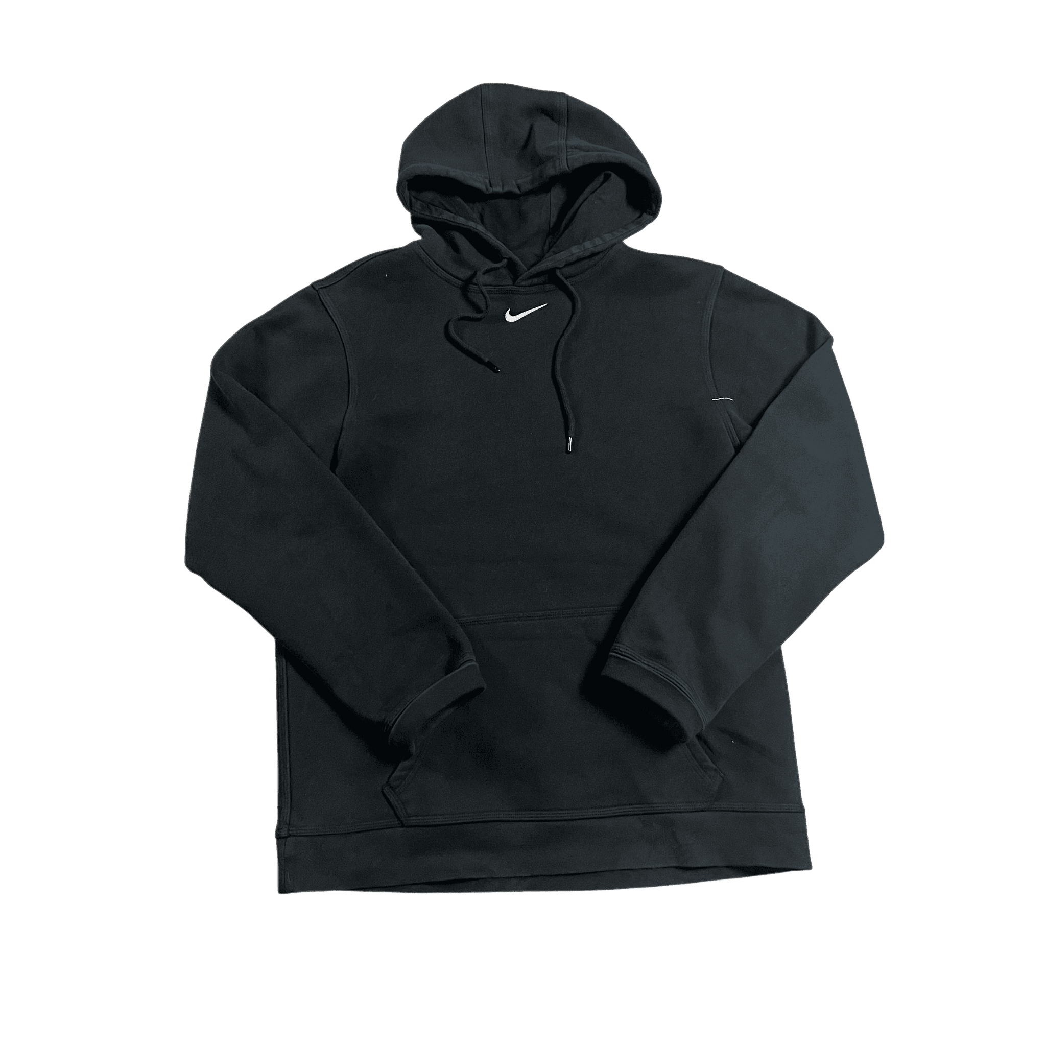 Vintage Black Nike Centre Swoosh Hoodie - M