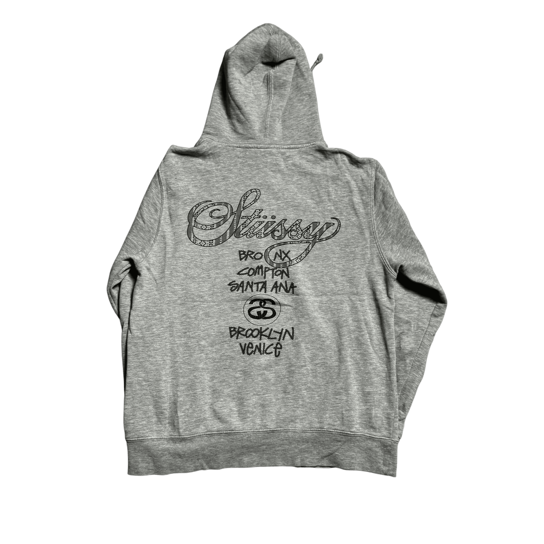 Grey Stussy Hoodie - S