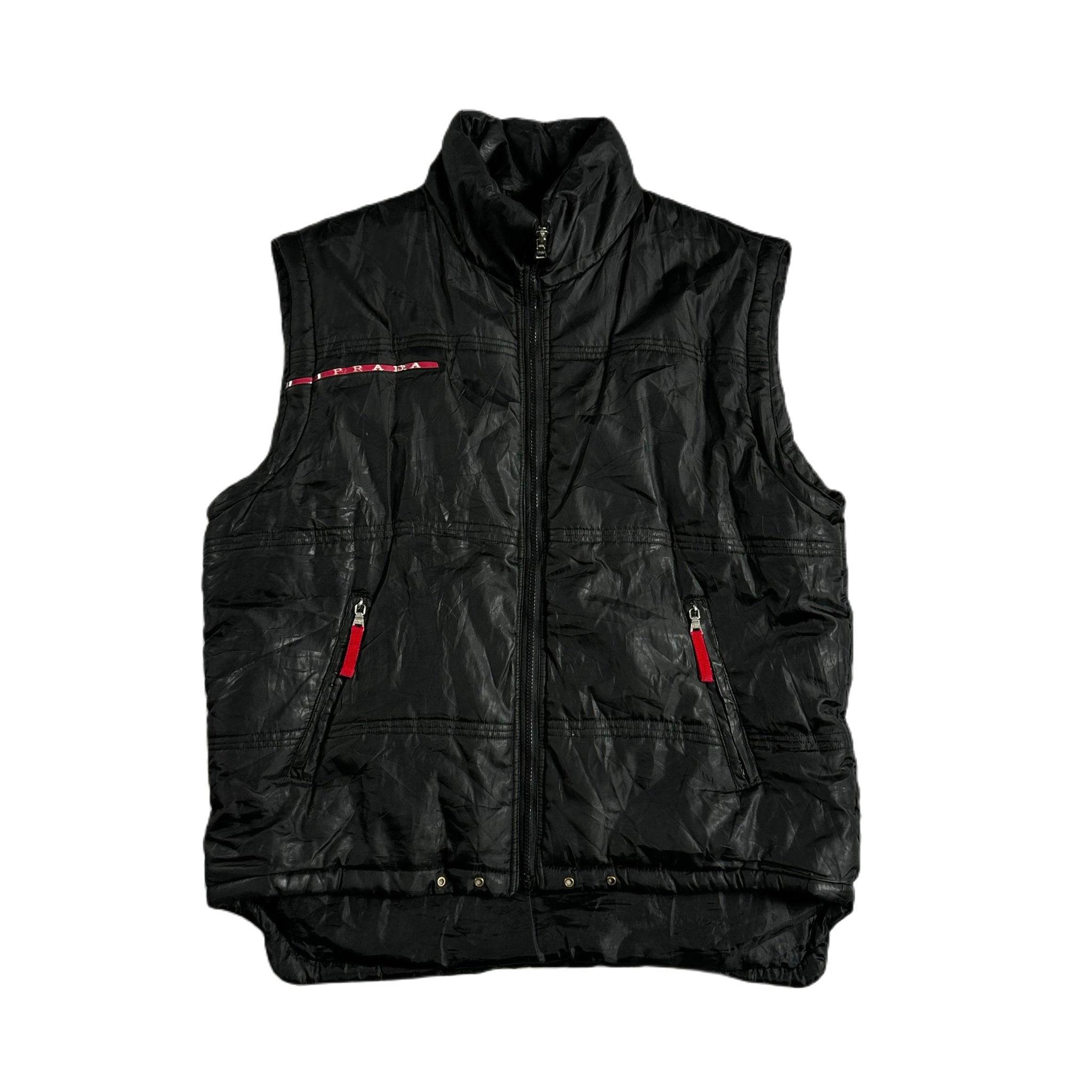 Vintage Black Prada Gilet - XL