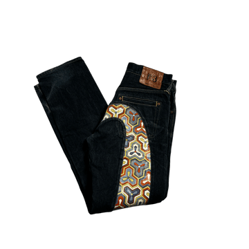 Black Evisu Daicock Jeans - 28 x 34