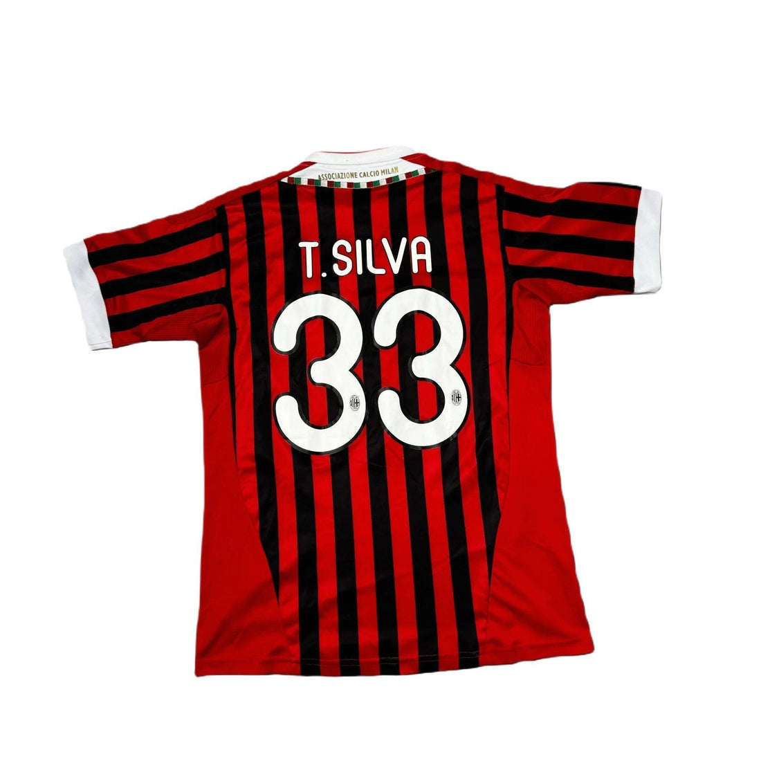 2011 - 12 AC Milan Home 'T.Silva' Shirt - XL