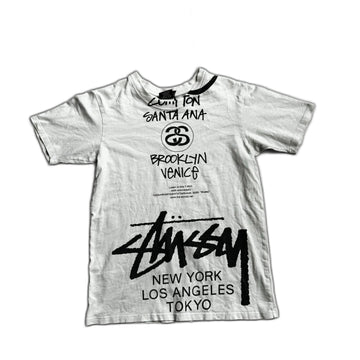 White Stussy Tee - S