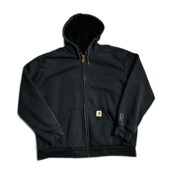 Black Carhartt Zip Up Hoodie - L