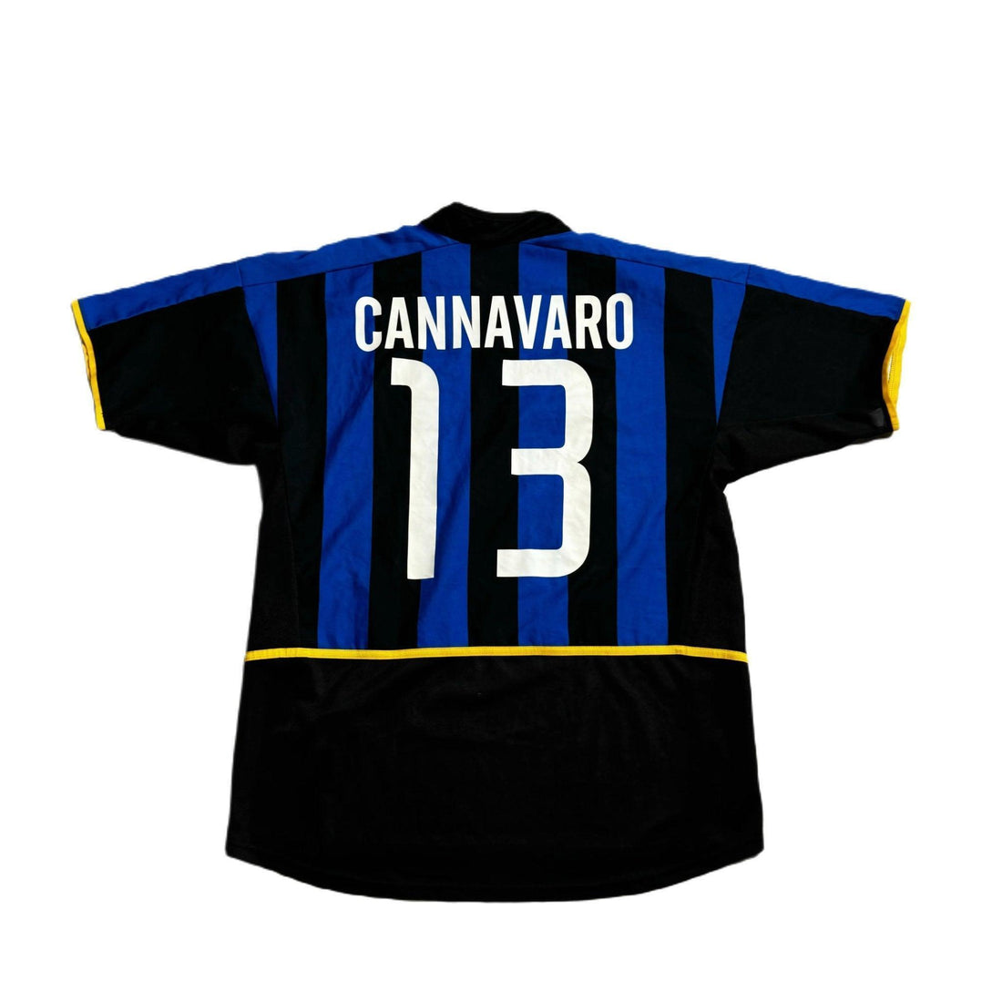 2002 - 03 Inter Milan Home 'Cannavaro' Shirt - L