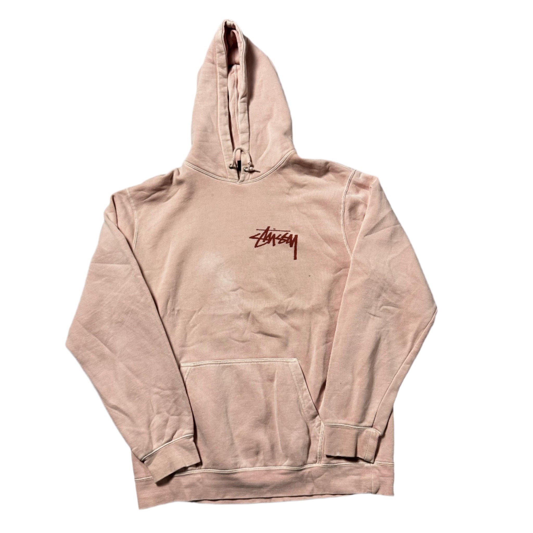 Pink Stussy Hoodie - L