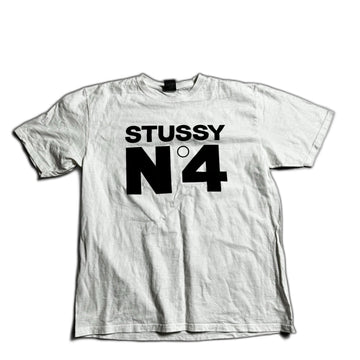 White Stussy Tee - L