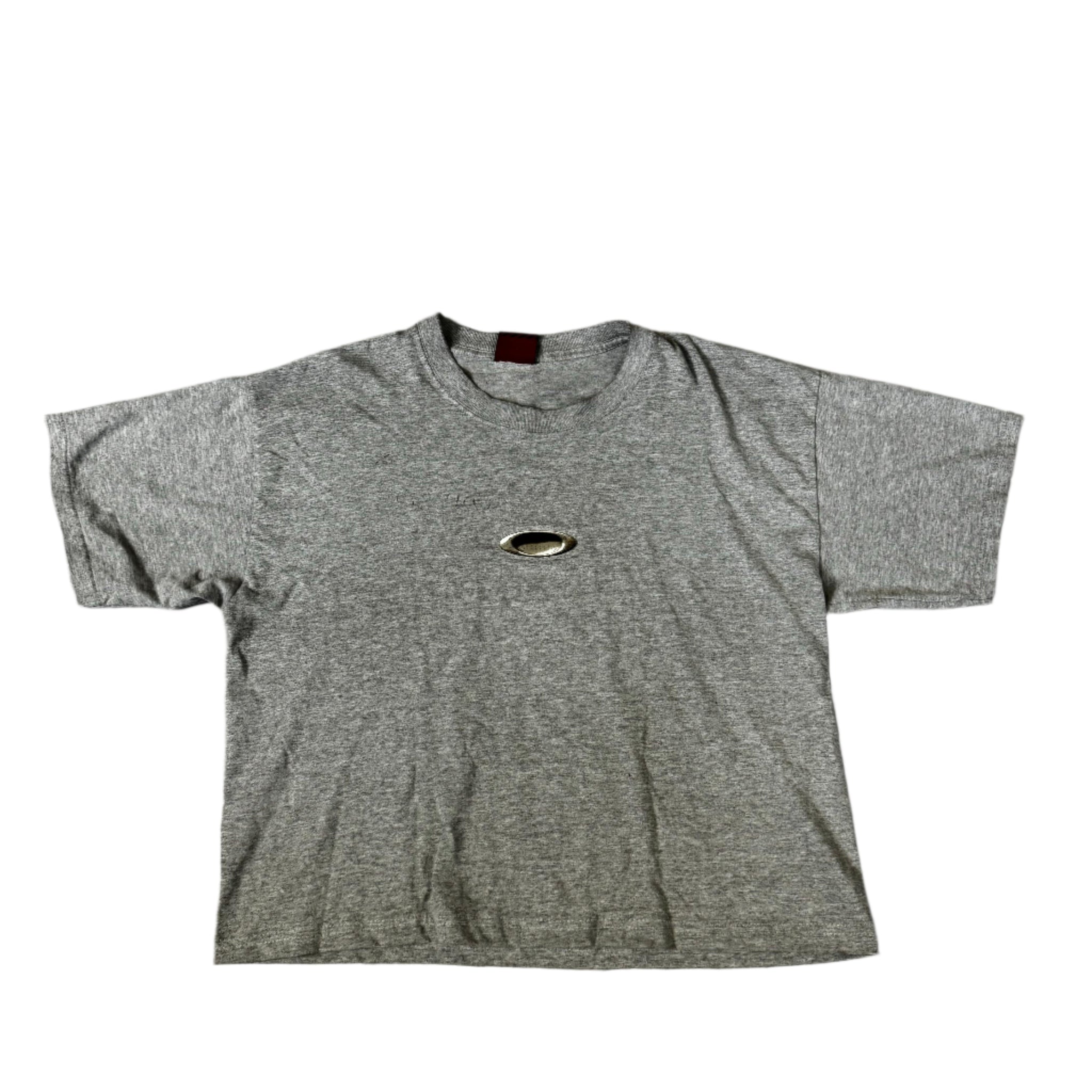 Grey Oakley Tee - L (Cropped)