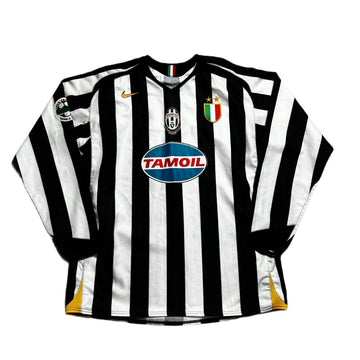 2005 - 06 Juventus Home Long Sleeve 'Zambrotta' Shirt - XL