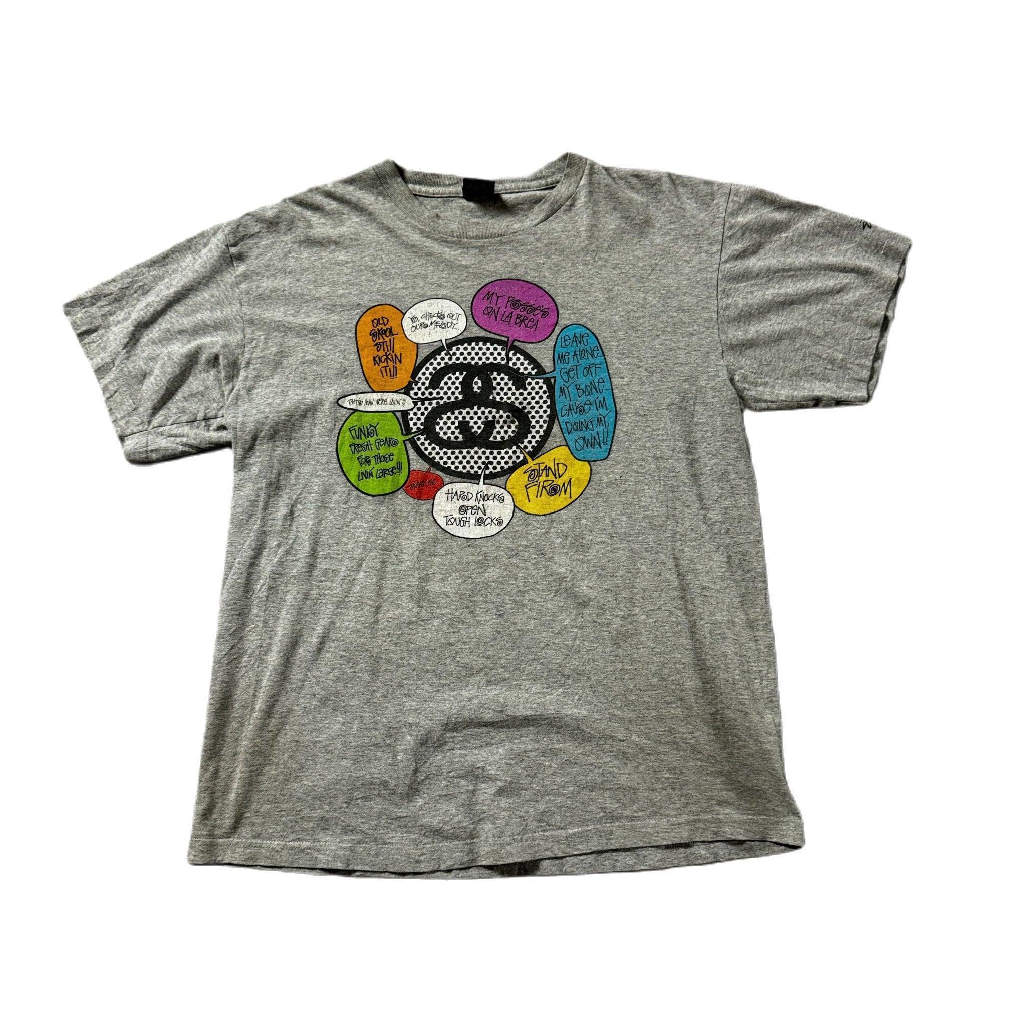 Grey Stussy Tee - L