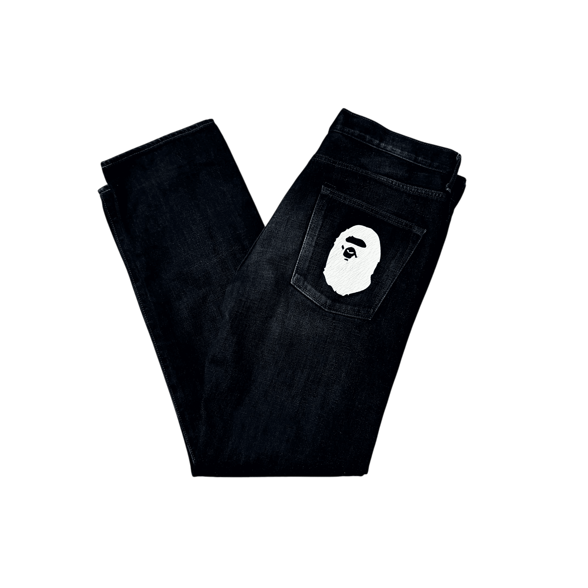 Black A Bathing Ape (BAPE) Jeans - XL