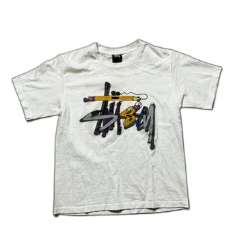 White Stussy Tee - S