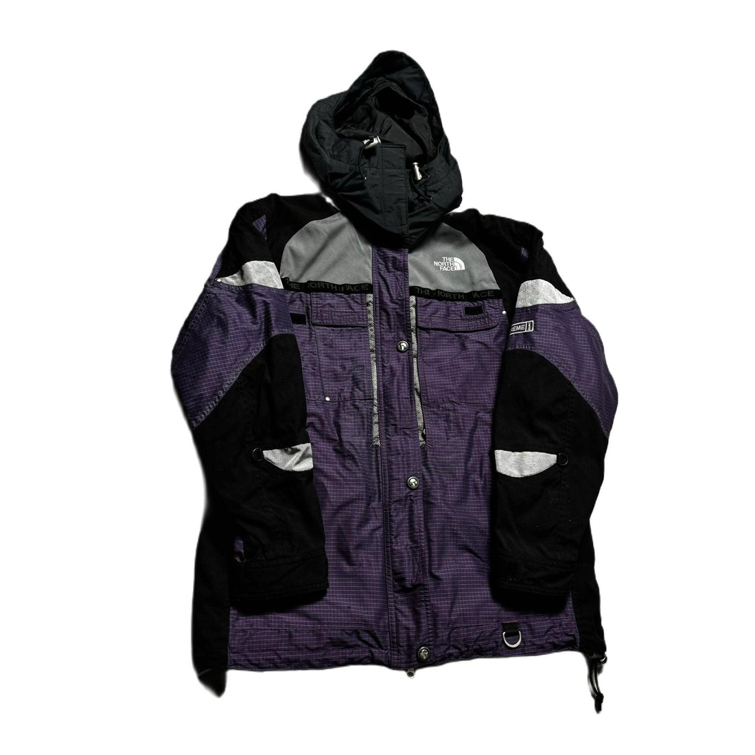 Vintage Black + Purple The North Face Coat - M