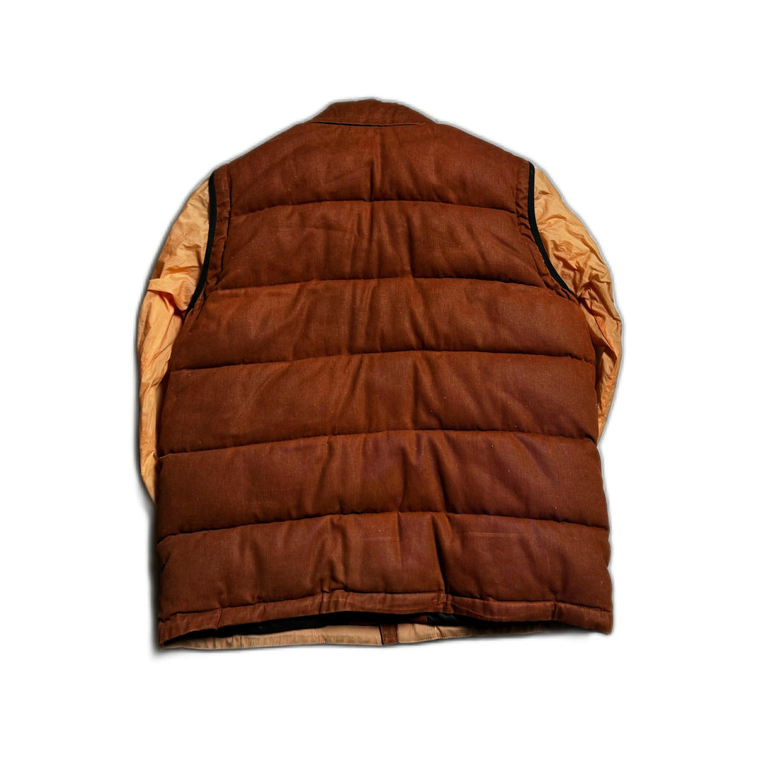 Brown/ Orange Palace Puffer Gilet - L