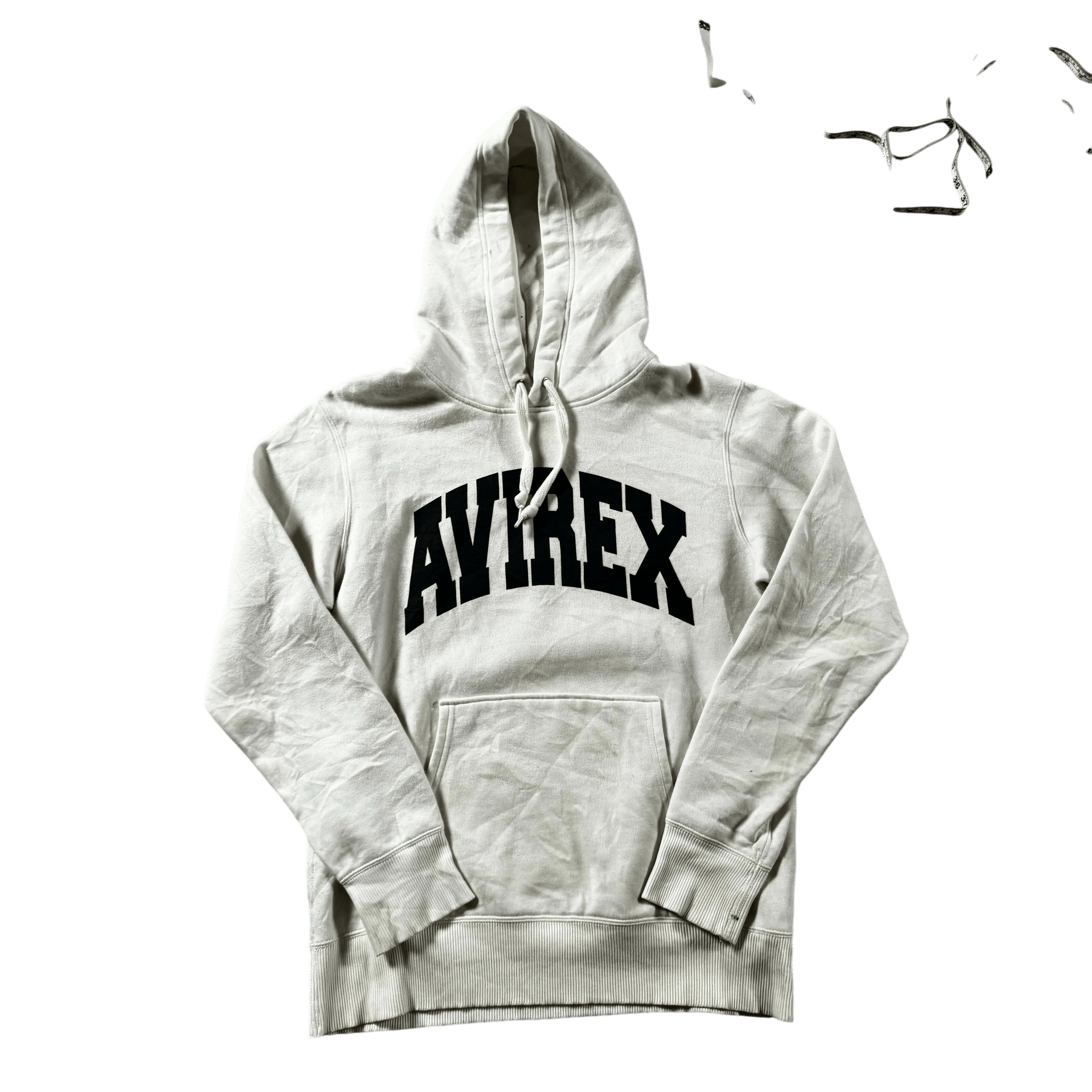 White Avirex Hoodie - L