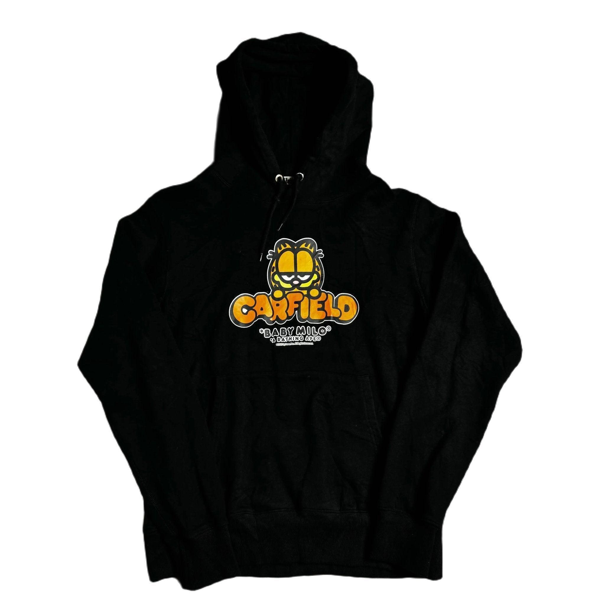 Black A Bathing Ape (BAPE) x Garfield Hoodie - XL