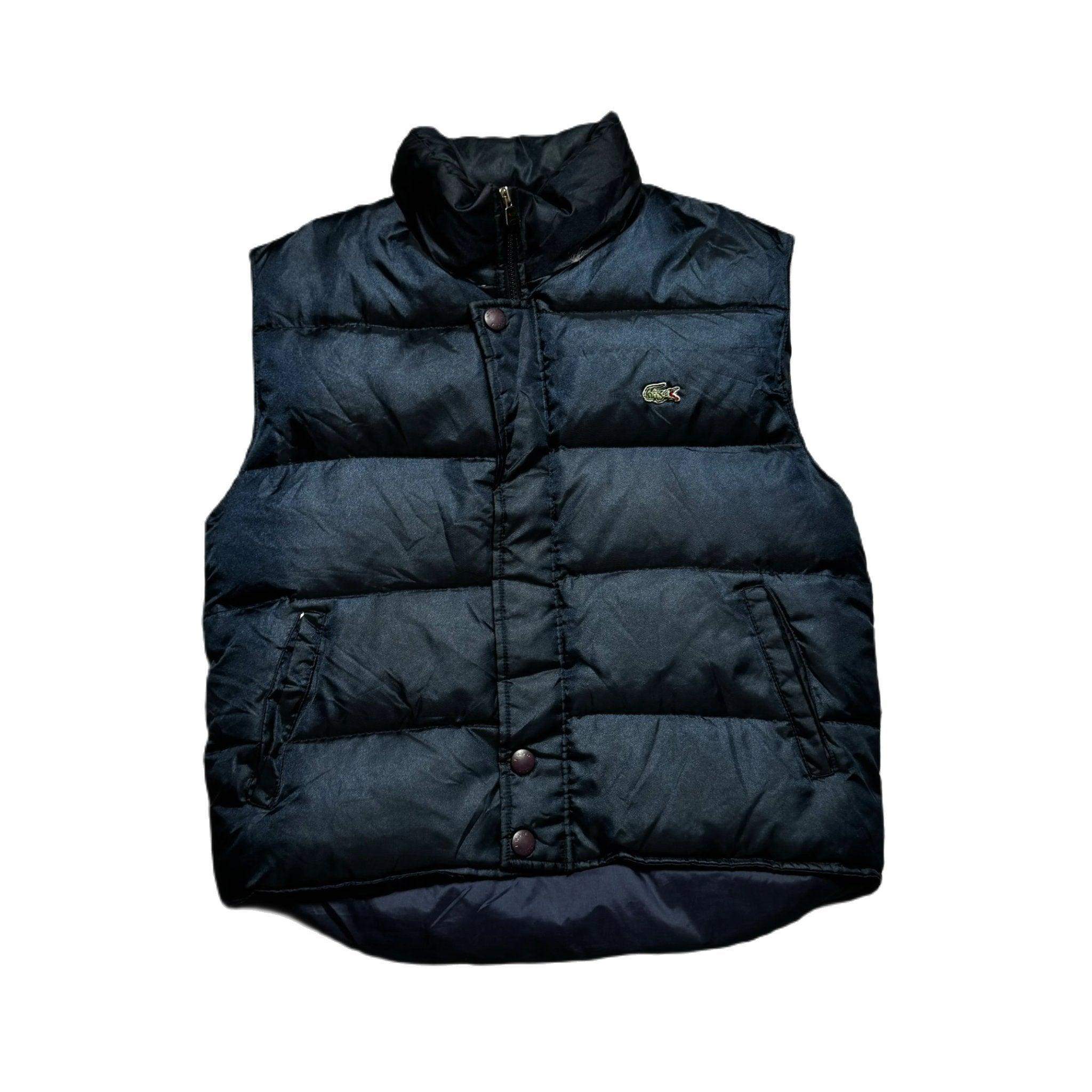 Vintage 90s Navy Blue Chemise Lacoste Puffer Gilet - M