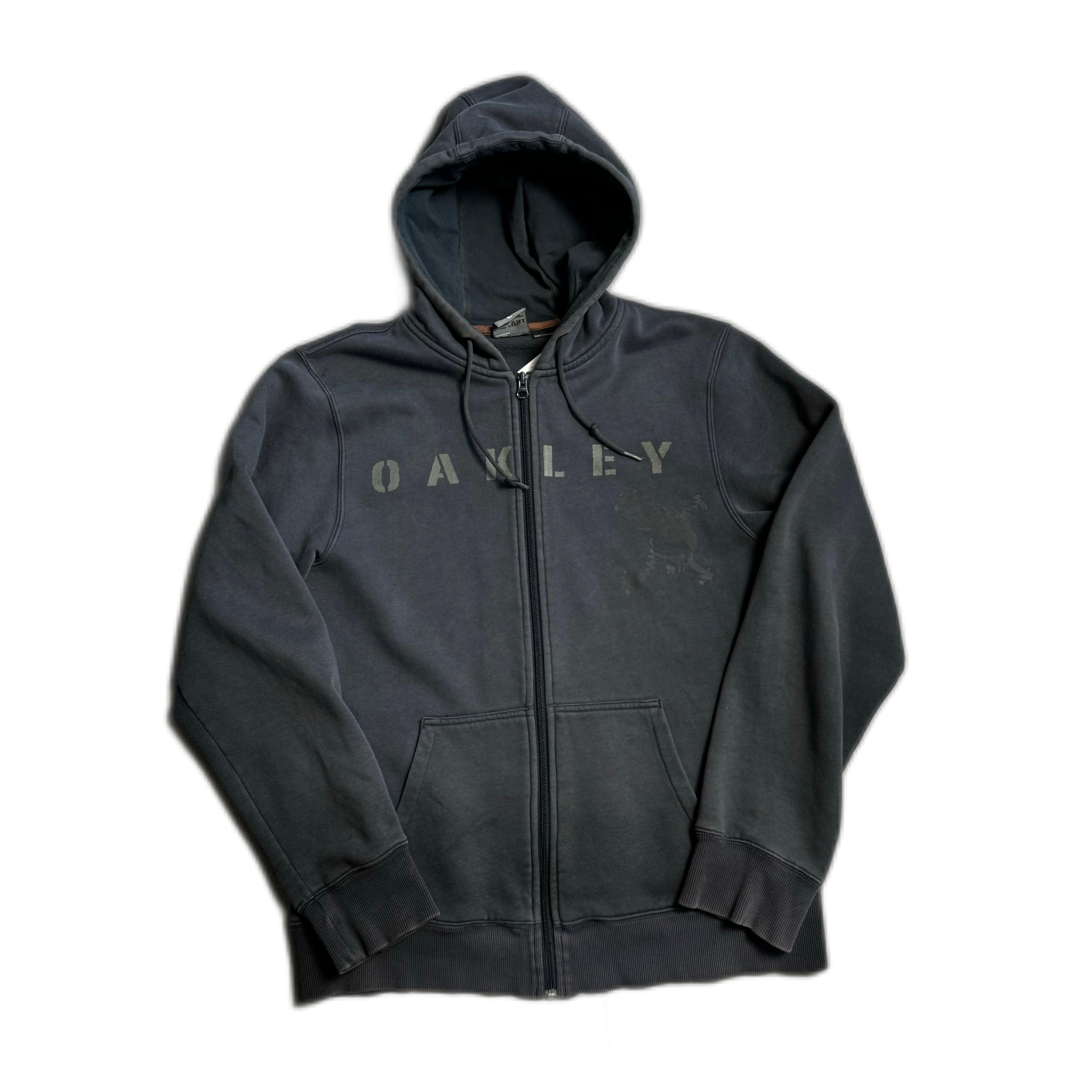 Black Oakley Zip Up Hoodie - L