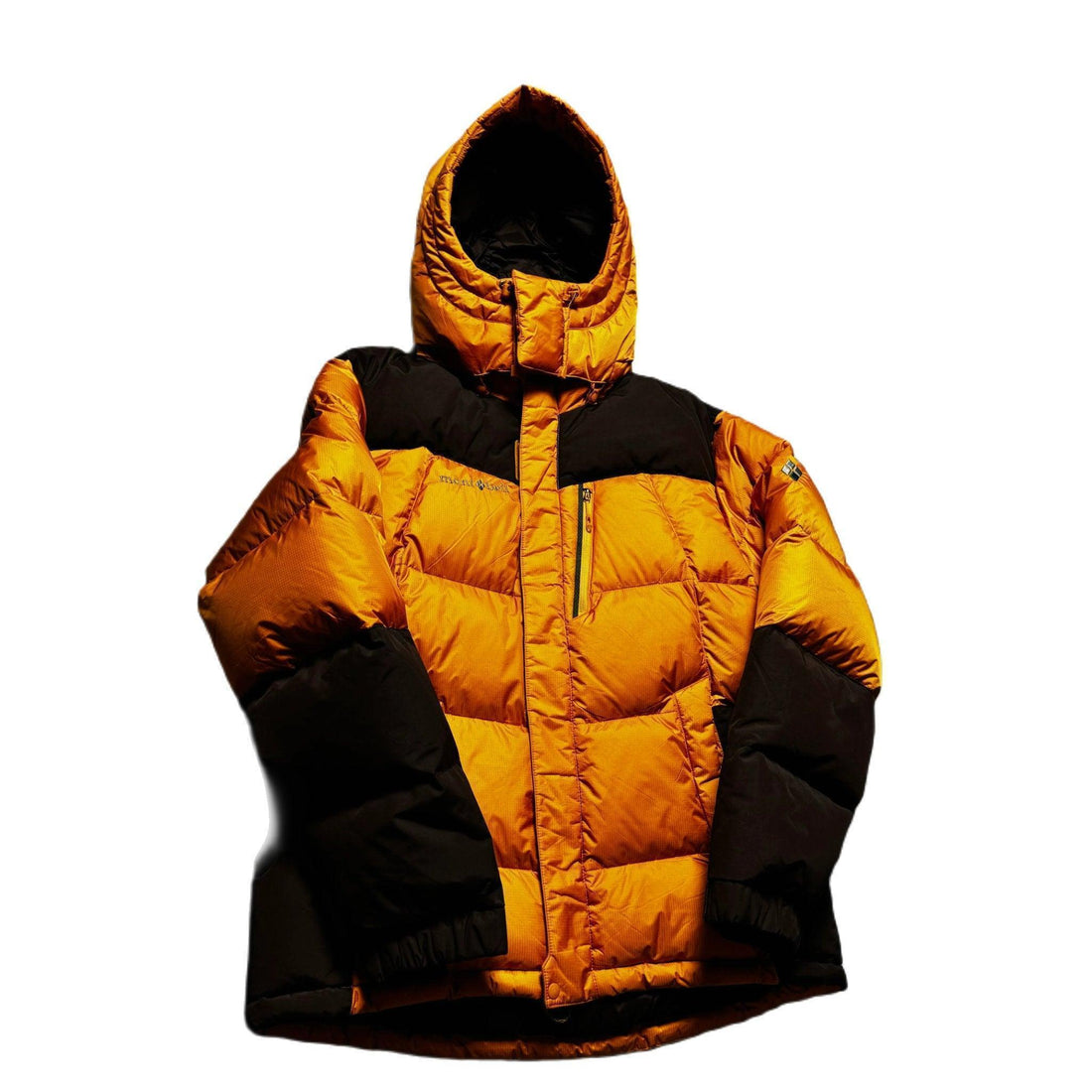 Yellow + Black Montbell Puffer Coat - M