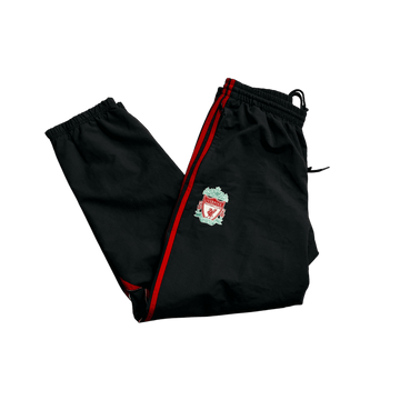 Vintage Black Adidas Liverpool Joggers - M