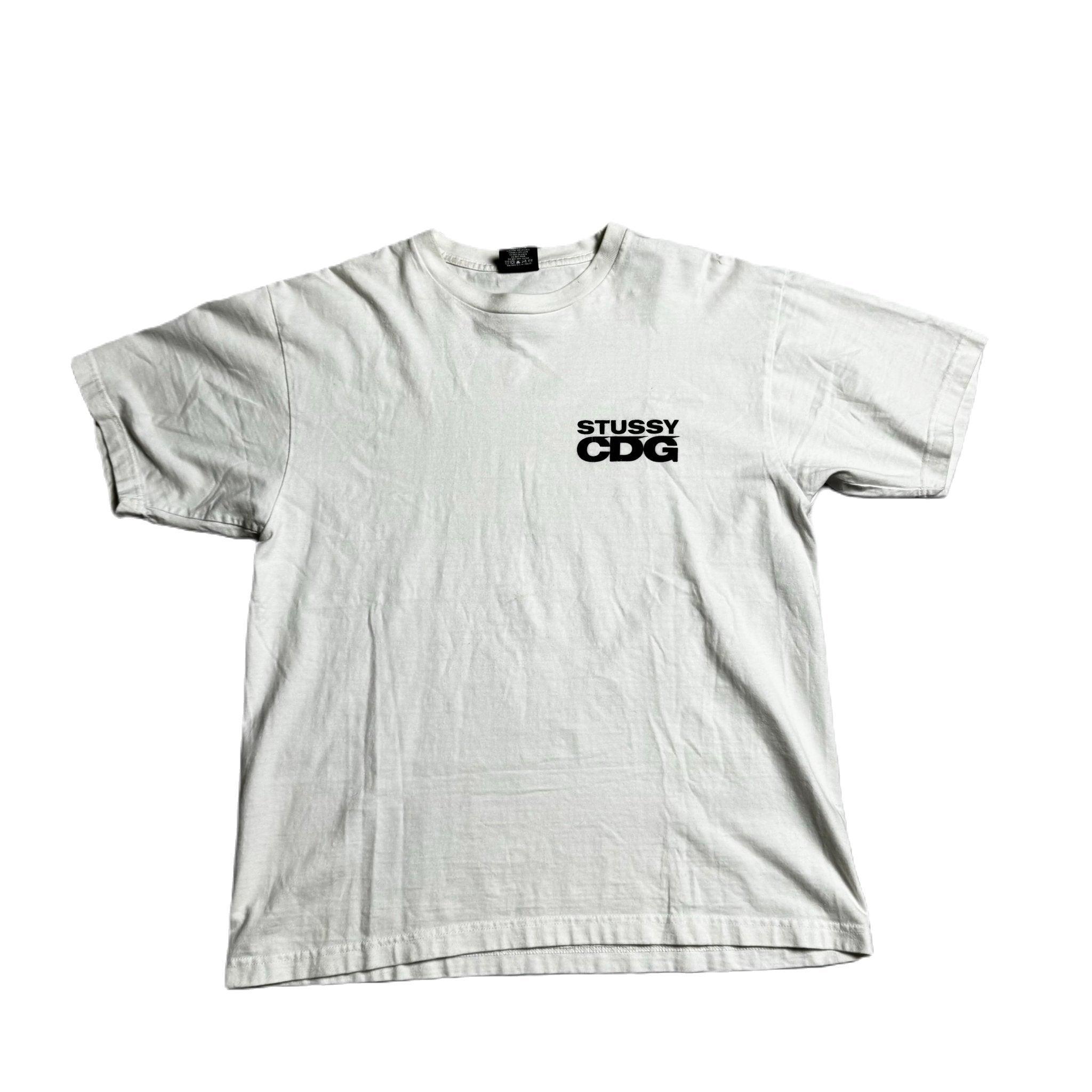 White Stussy x Commes Des Garçons (CDG) Tee - M