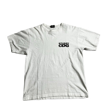 White Stussy x Commes Des Garçons (CDG) Tee - M