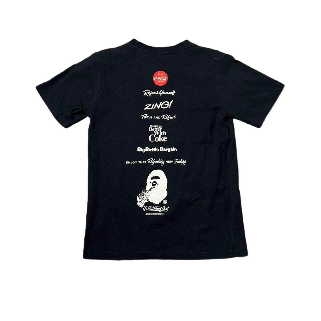 Black A Bathing Ape (BAPE) x Coca-Cola Tee - L