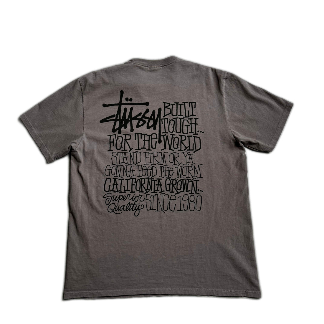 Grey Stussy Tee - M