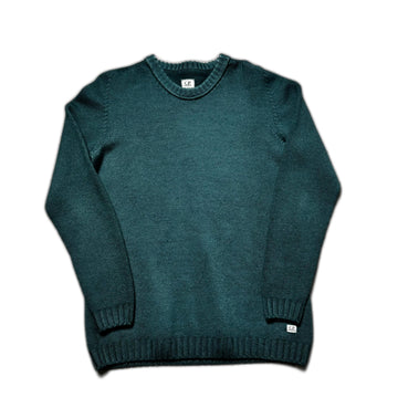 Vintage Green CP Company Knitted Sweatshirt - XL