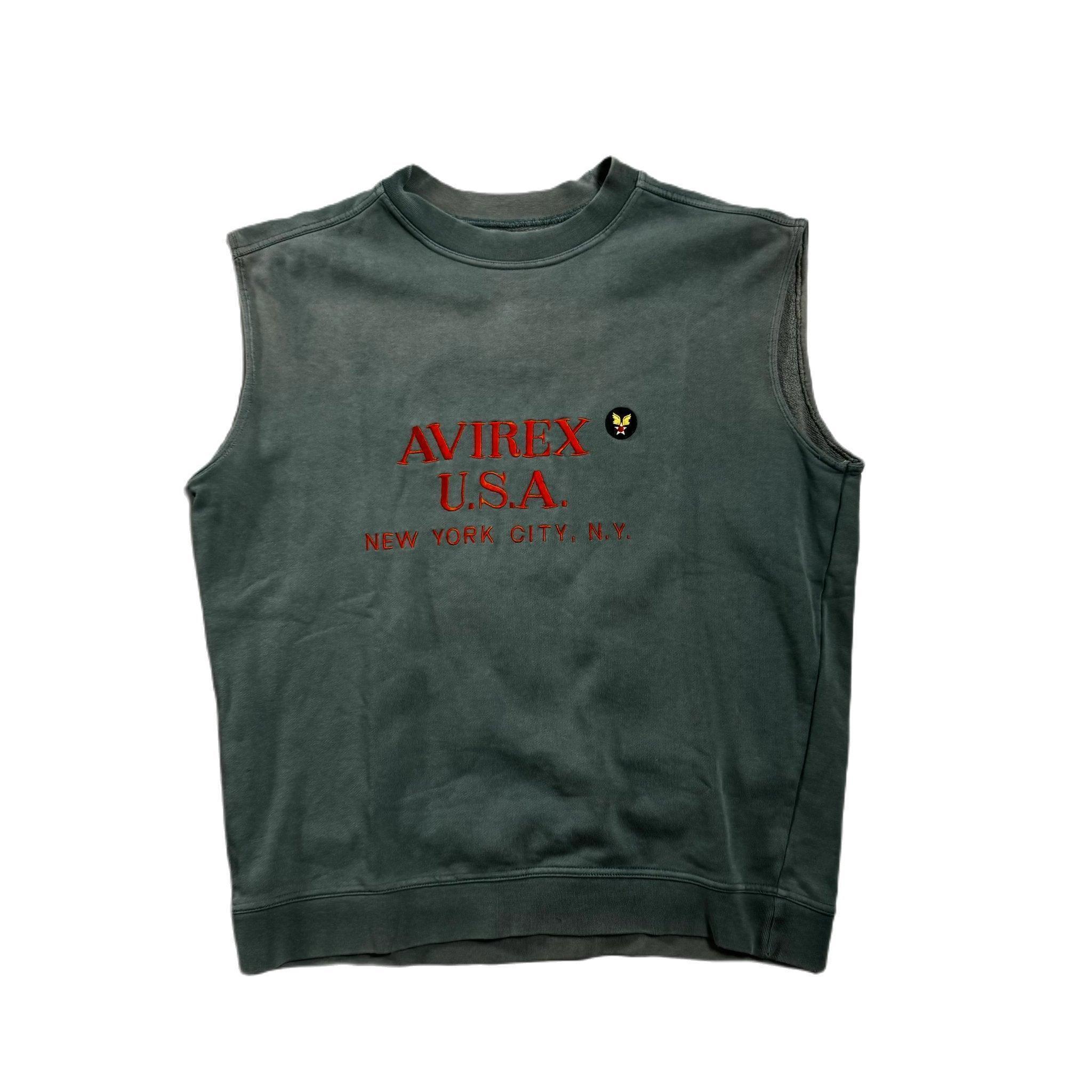 Vintage Grey Avirex Vest - S