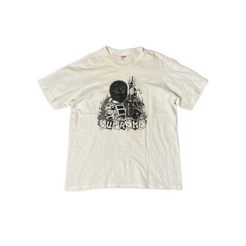 White Supreme Tee - L