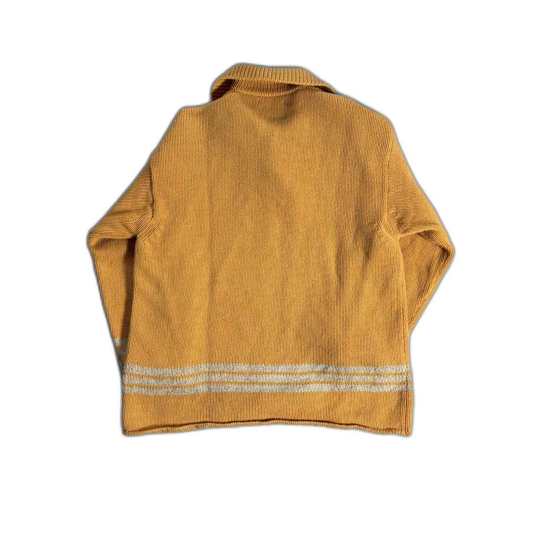 Vintage 90s Yellow Stone Island Knitted Sweatshirt - XL