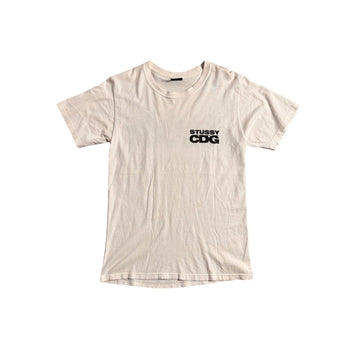 White Stussy x Comme Des Garcons (CDG) Tee - S