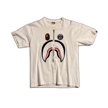 White A Bathing Ape (BAPE) x PSG Tee - L