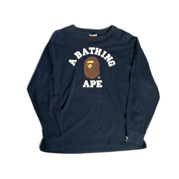 Blue A Bathing Ape (BAPE) Long Sleeve Tee - M