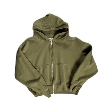 Green Broken Planet Market (BPM) Zip Up Hoodie - M