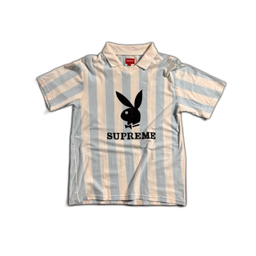 Light Blue + White Supreme x Playboy Tee - M