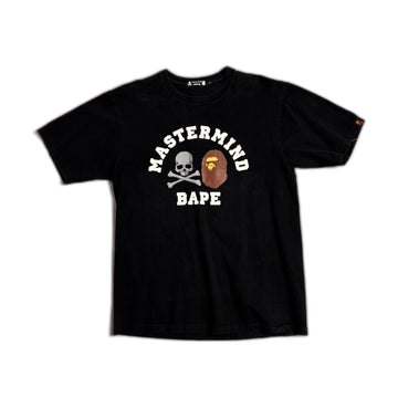 Black A Bathing Ape (BAPE) x Mastermind Tee - L