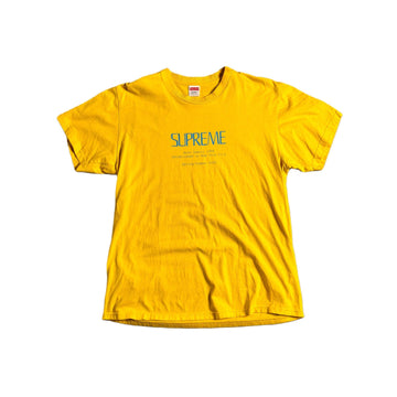 Yellow Supreme Tee - L