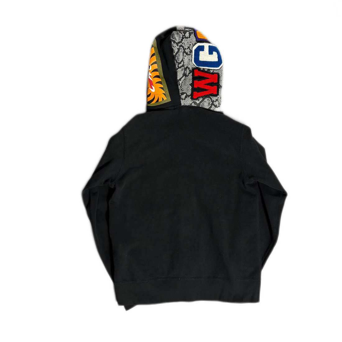 Black A Bathing Ape (BAPE) Zip Up Hoodie - M