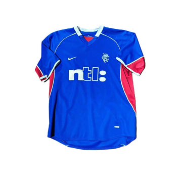 2001 - 02 Rangers Home Shirt - M