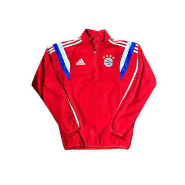 Vintage Red Adidas Bayern Munich 1/4 Zip Fleece - S