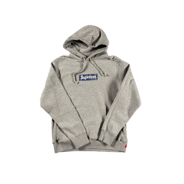 Grey Supreme Bandana Box Logo - M