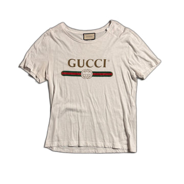 White Gucci Tee - L