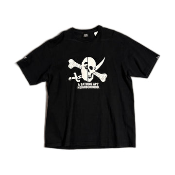 Black A Bathing Ape (BAPE) x Neighborhood Tee - XL