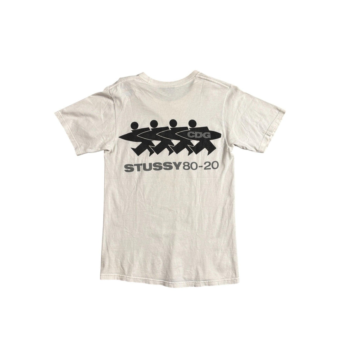 White Stussy x Comme Des Garcons (CDG) Tee - S