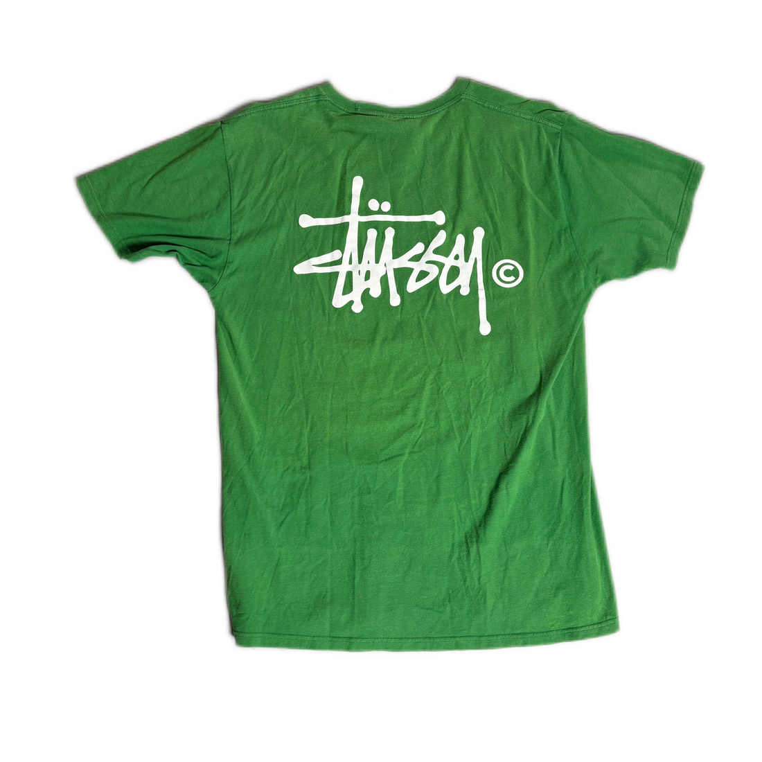 Green Stussy Tee - L