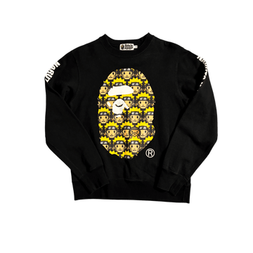 Black A Bathing Ape (BAPE) x Naruto Sweatshirt - M