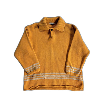 Vintage 90s Yellow Stone Island Knitted Sweatshirt - XL