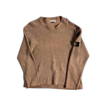 Vintage Beige Stone Island Knitted Sweatshirt - XL